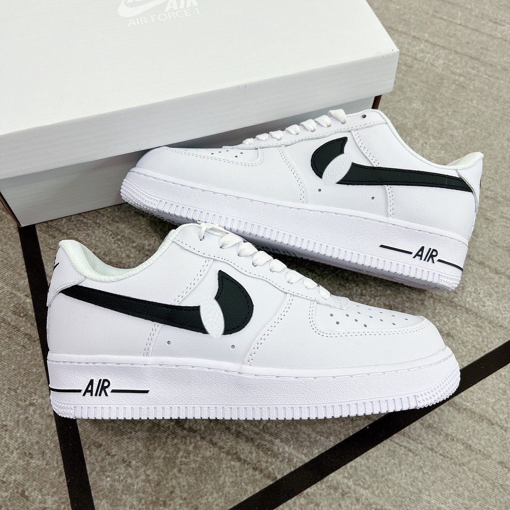 ✔️ HÀNG TRUNG ✔️ Giày Af1 vệt đen nam nữ cao cấp full box + bill