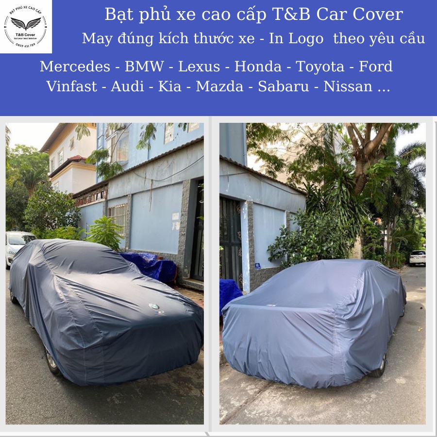 Bạt phủ Ô Tô Vinfast Chống Nắng, Chống Mưa, MayTheo Kích Thước Xe, Vải Dù dai bền