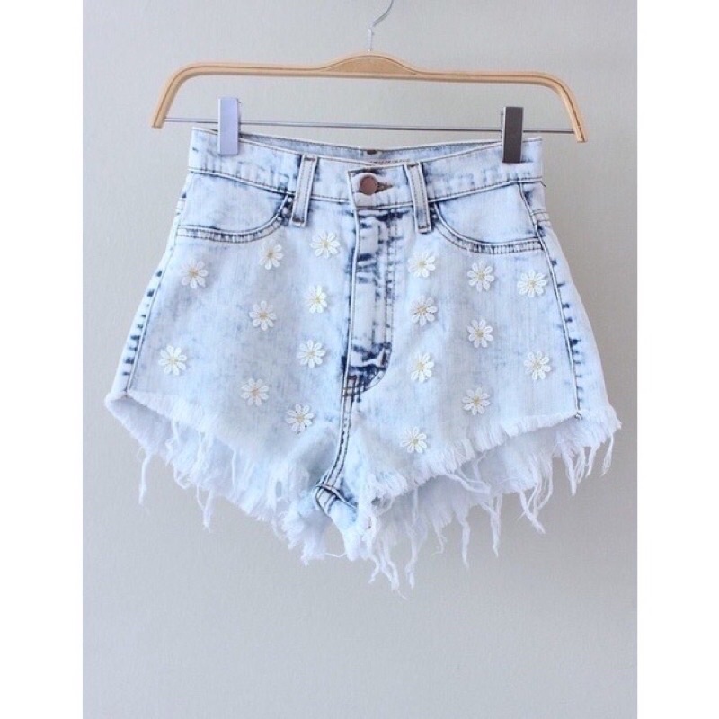 Quần short bò nữ rách - quần shorts jeans nữ rách Denim thiết kế sooc rách cá tính phong cách Hàn Quốc