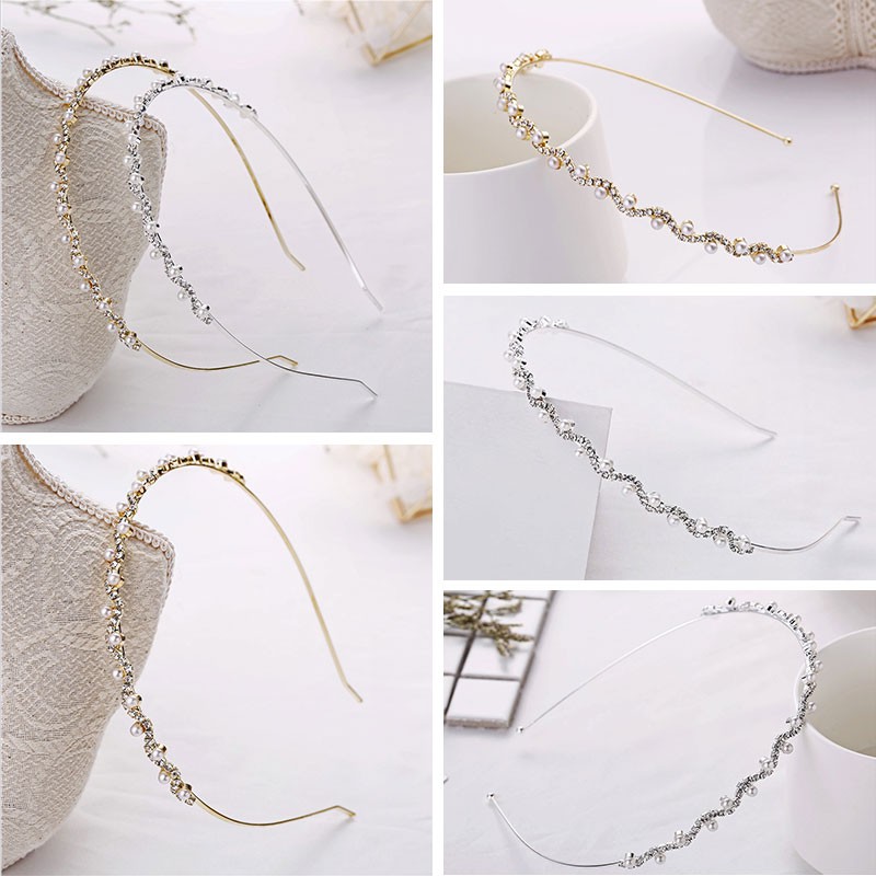 Cài Tóc Đính Đá Phong Cách Hàn Quốc Thời Trang