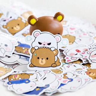 HỘP 45 STICKER GẤU VER1