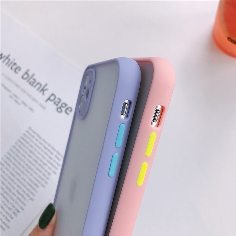 [Ready Stock]Soft Border Skin-friendly Shockproof Phone Case IPhone 11 Pro Max X Xs Max XR 6 6s 7 8 Plus Transparent Matte Hard Back Cover Case