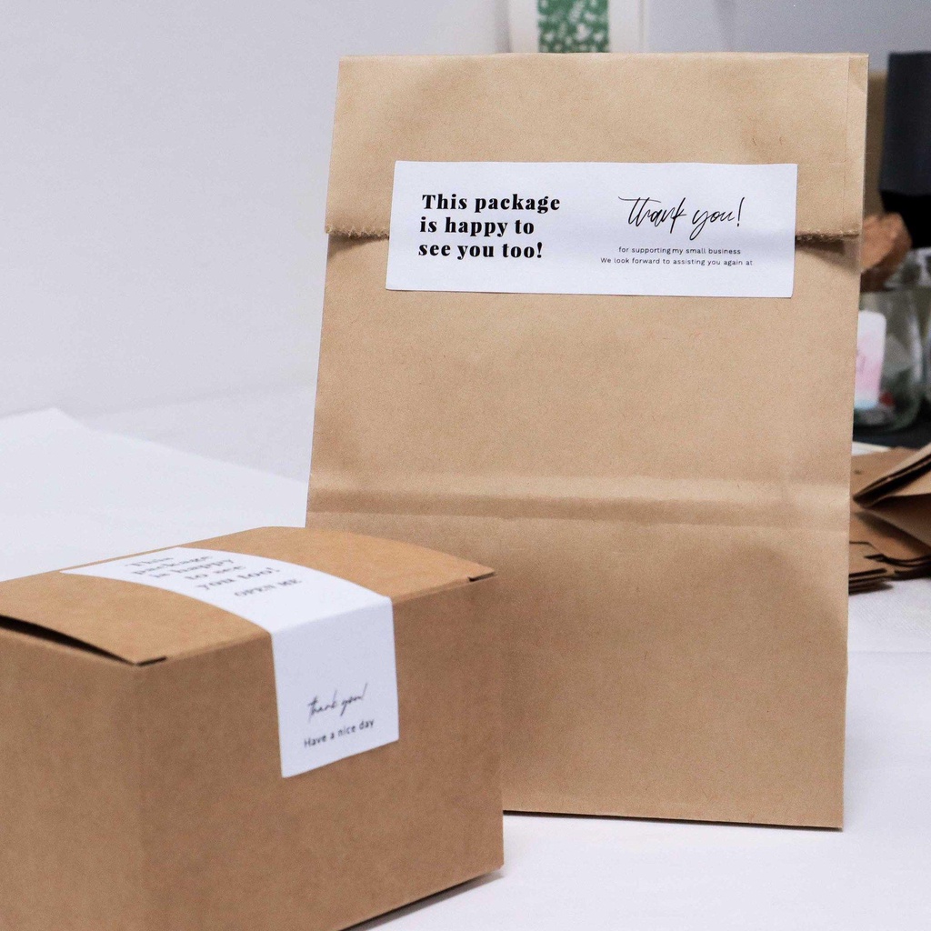 Nhãn Dán 3 * 9cm Dùng Trang Trí Quà Tặng Xinh Xắn