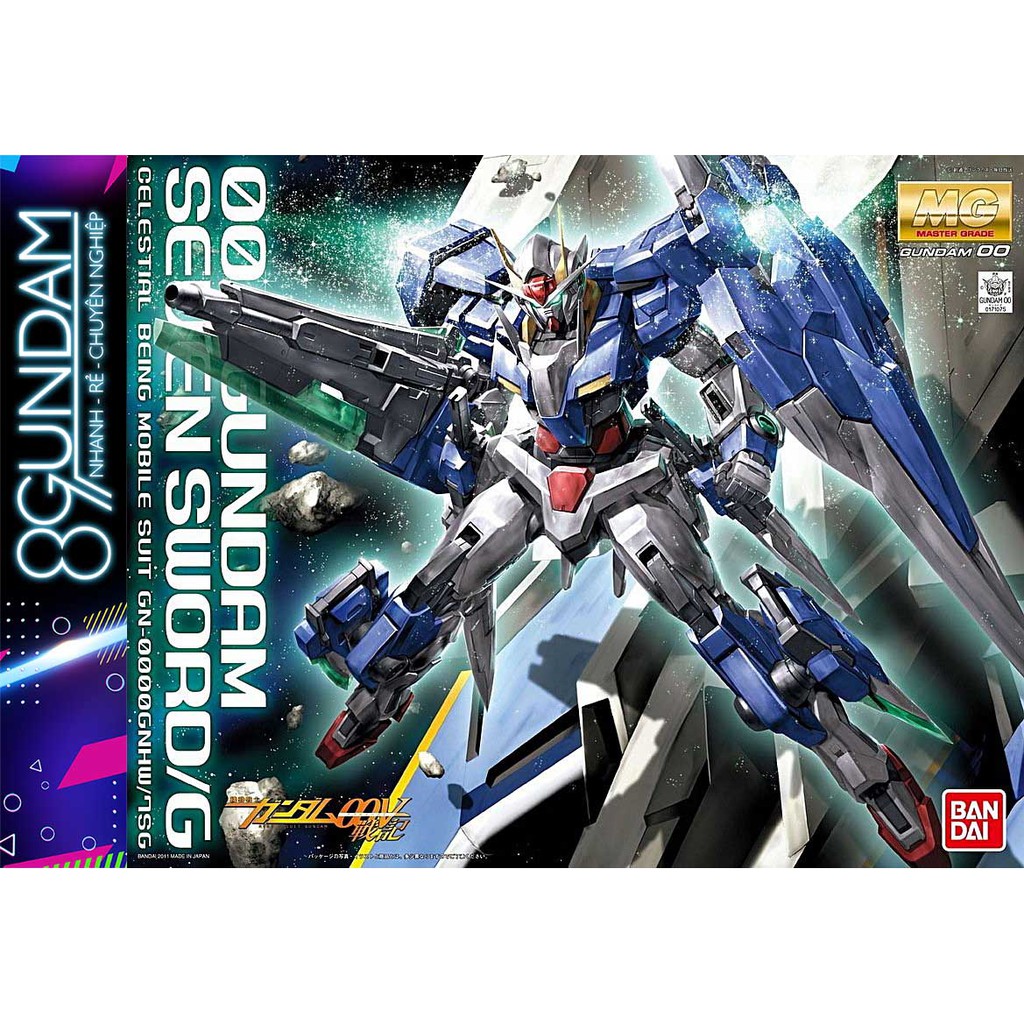 Mô Hình Lắp Ráp Gundam MG 00 Seven Sword