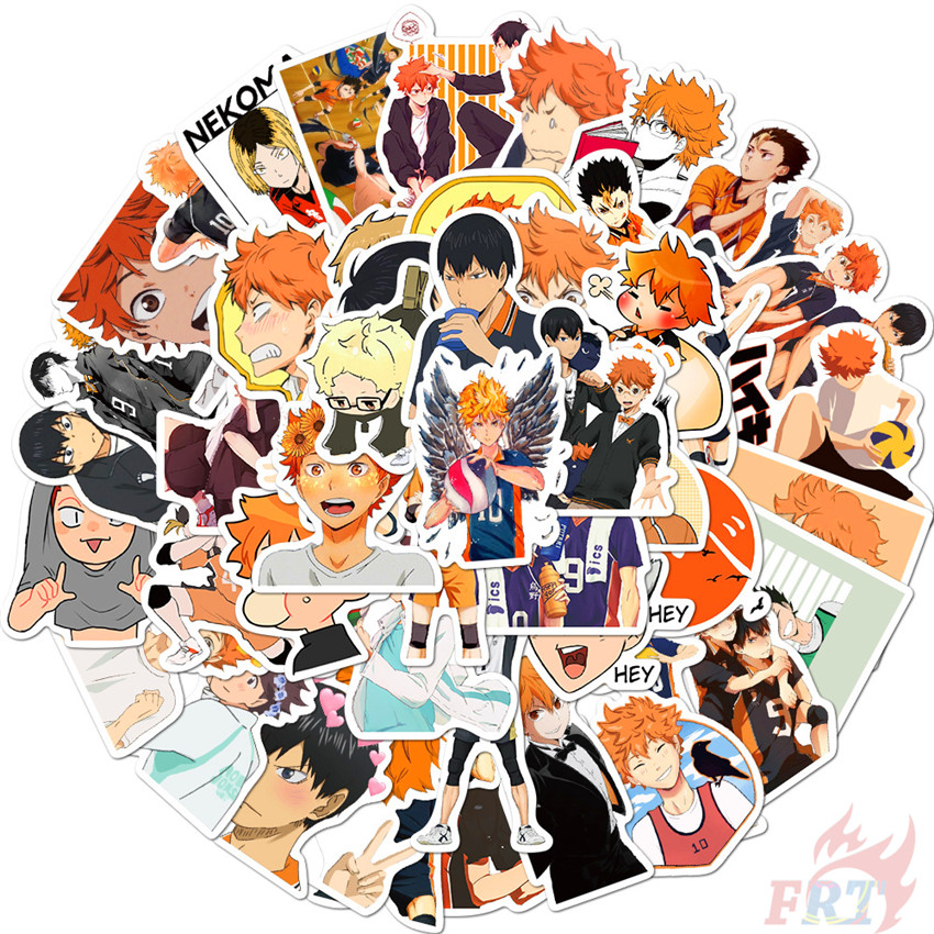 ❉ Haikyuu!! - Series 05 Anime Shoyo Hinata Tobio Kageyama Kei Tsukishima Yu Nishinoya Kozume Kenma Stickers ❉ 50Pcs/Set DIY Fashion Doodle Decals Stickers