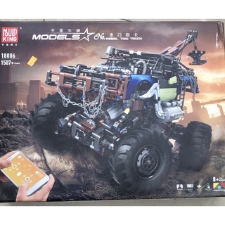 Đồ chơi xếp hình technic Mould King 18006 bán tải offroad hậu tận thế có điều khiển