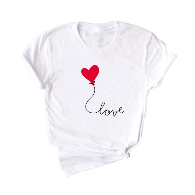 Xiangbao Áo Thun Tay Ngắn Cổ Tròn In Hình Trái Tim Họa Tiết Da Báo Ngọt Ngào Đơn Giản Thời Trang Mùa Hè Cho