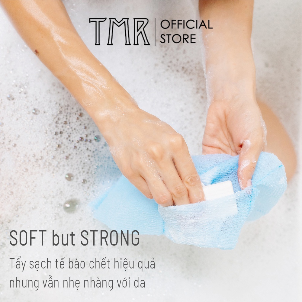 Khăn Tắm Dài cao cấp TMR chà lưng loại bỏ da chết tiện lợi chính hãng