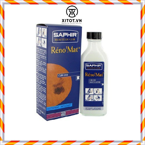 Nước làm sạch giày da RENOMAT SAPHIR PHÁP 100ml