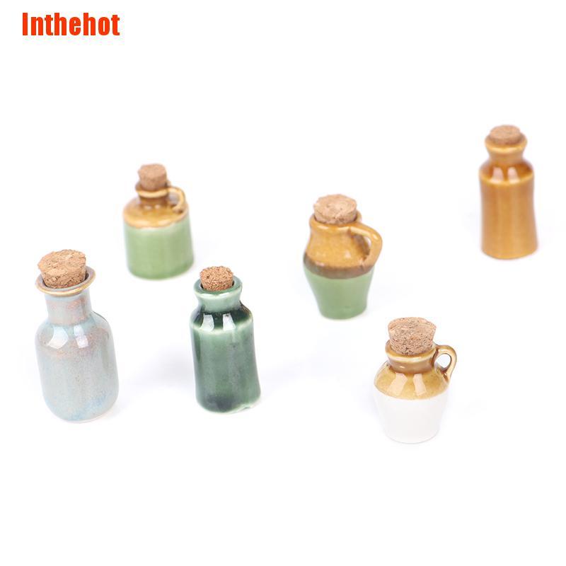 Lọ Gốm Đựng Gia Vị Trang Trí Nhà Búp Bê Tỉ Lệ 1: 12