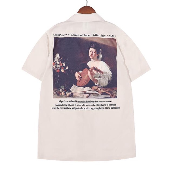 Áo Sơ Mi Tay Ngắn Chất Liệu Cotton In Họa Tiết Thời Trang Unisex