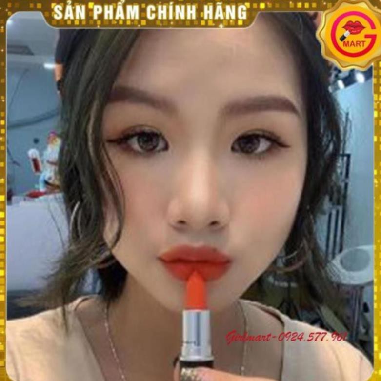 Son MAC Powder Kiss Màu 303 Style Shocked – Đỏ Cam
