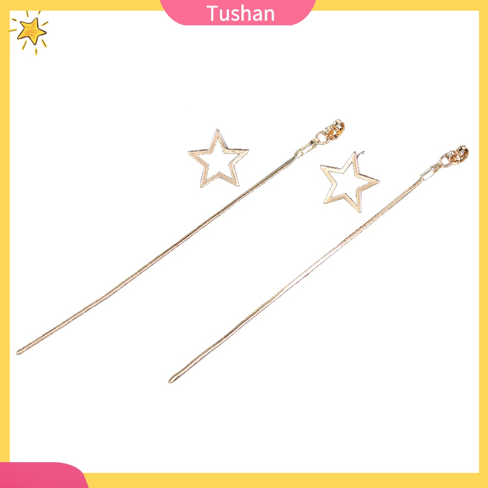 Đôi khuyên tai dài hình ngôi sao dễ thương cho nữ