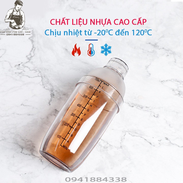 Bình Lắc Pha Chế - Bình Lắc Nhựa - Shaker Nhựa