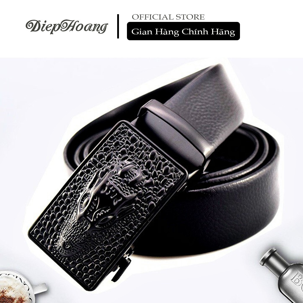 Thắt Lưng Da Nam Khóa Tự Động Cao Cấp Dây Nịt Nam Da Bò 100% Chính Hãng Baellerry