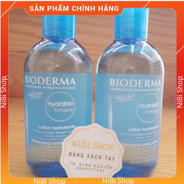 Nước Hoa Hồng Bioderma Hydrabio Tonique 250ml Bản Nội Địa Pháp