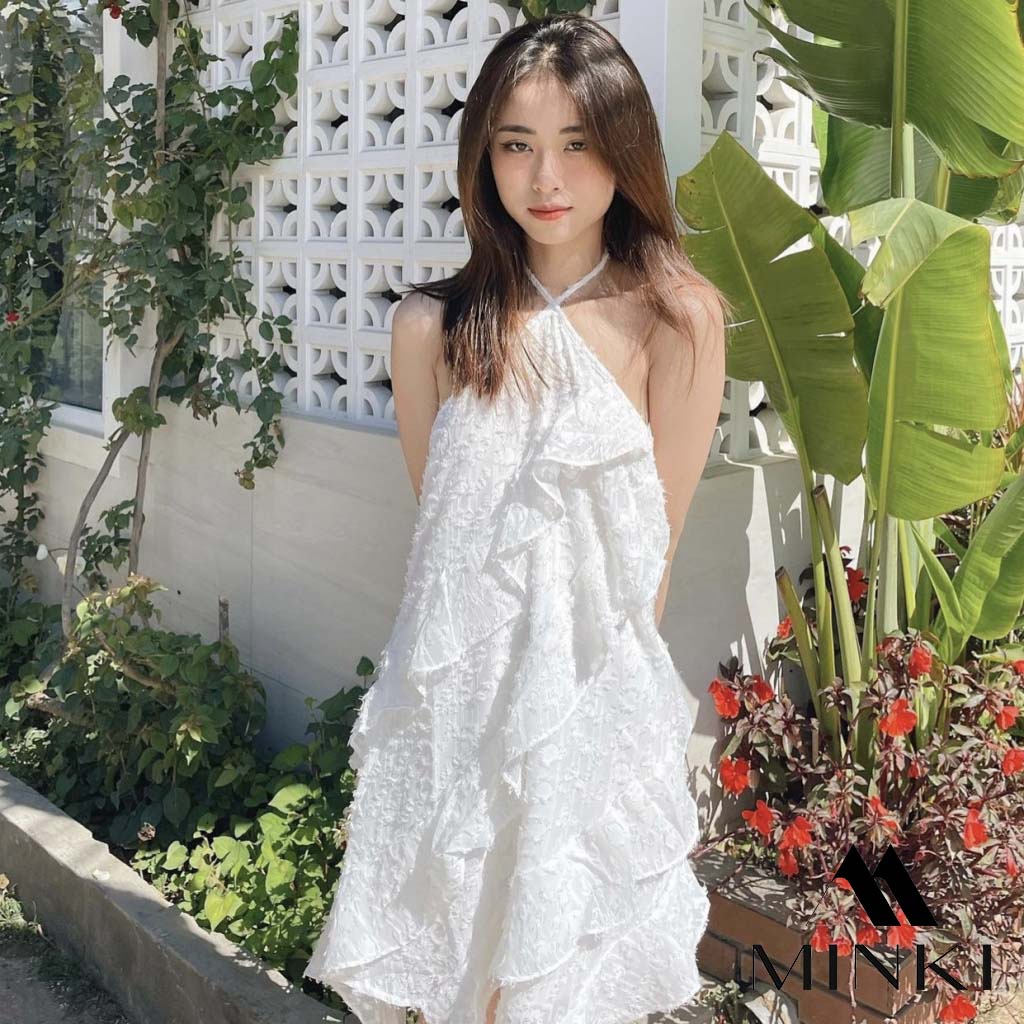 ĐẦM YẾM LÔNG VŨ TIỂU THƯ - CHẤT LIỆU CAO CẤP - MÀU TRẮNG / HỒNG / KEM