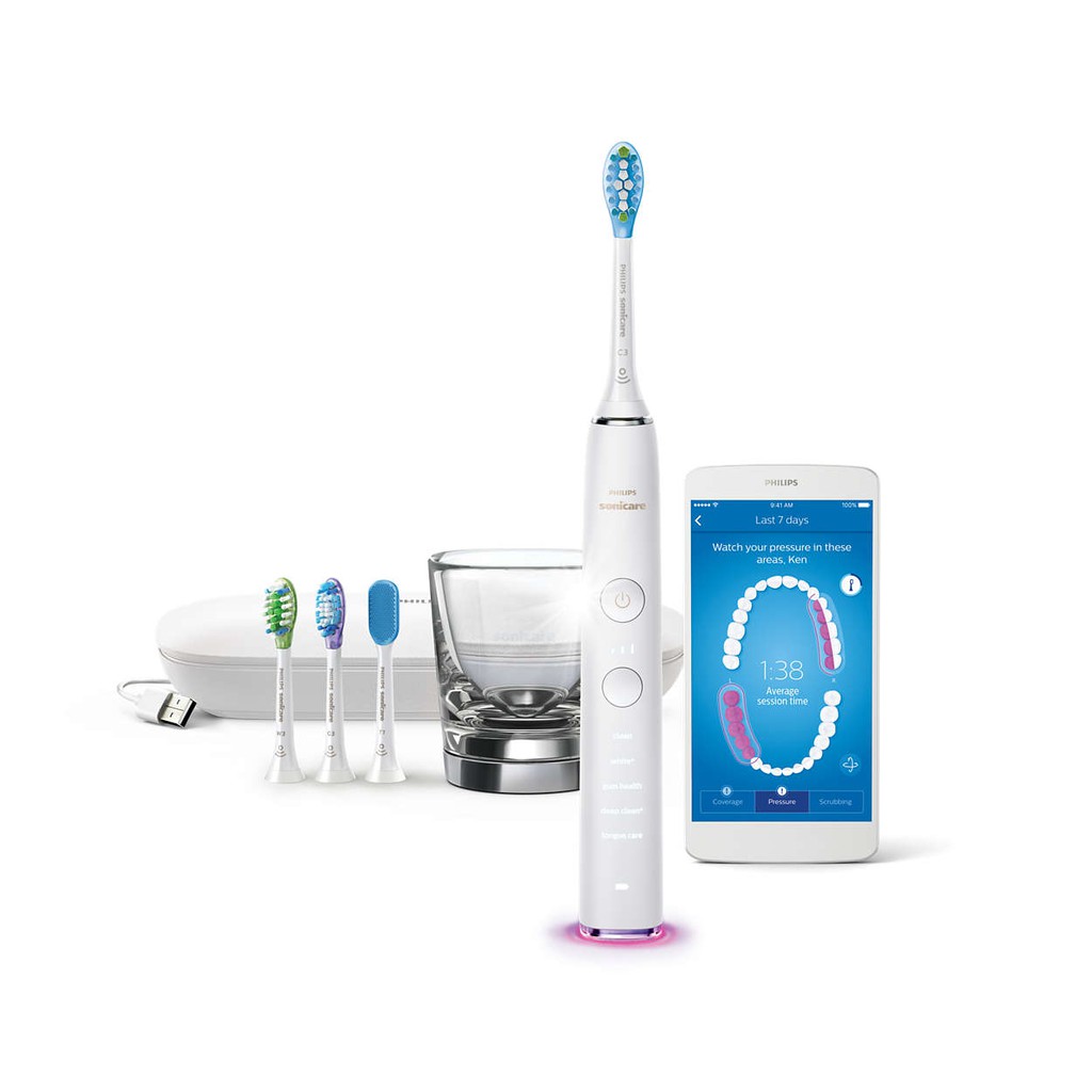 [CAO CẤP] Philips Sonicare 9400 và 9500 DiamondClean Smart - Bàn chải điện thông minh kết nối Bluetooth