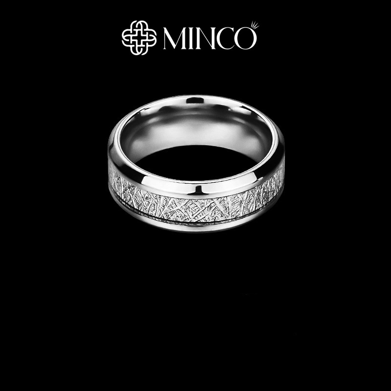 Nhẫn Nam Họa Tiết Rãnh độc đáo Minco Accessories phong cách màu bạc nhẫn đẹp không gỉ thời trang NT59