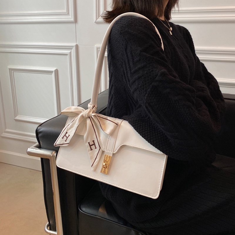 Túi Đeo Vai Hình Vuông Cỡ Nhỏ Phối Dây Ruy Băng Đơn Giản Thời Trang Cho Nữ