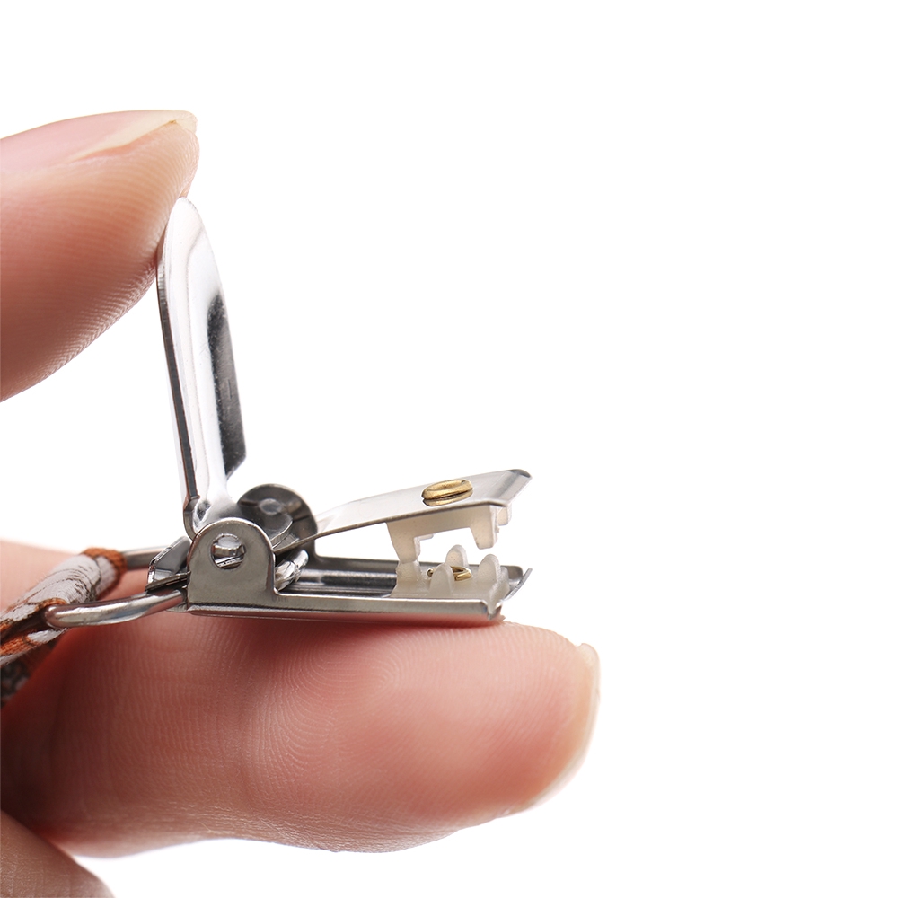 LAYOR Printing New Infant Feeding Linen Cotton Anti-fall Pacifier Clip