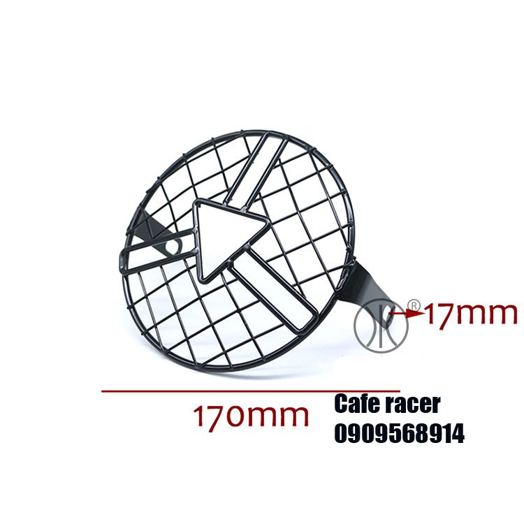 Chụp lưới sắt tam giác 15-17cm dùng GD110 Husky 125