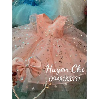 Đầm công chúa hoa sao hồng