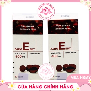 Vitamin e đỏ nga 400mg, viên uống vitamin e đỏ mirrolla 400mg của nga hỗ trợ đẹp da chống lão hóa