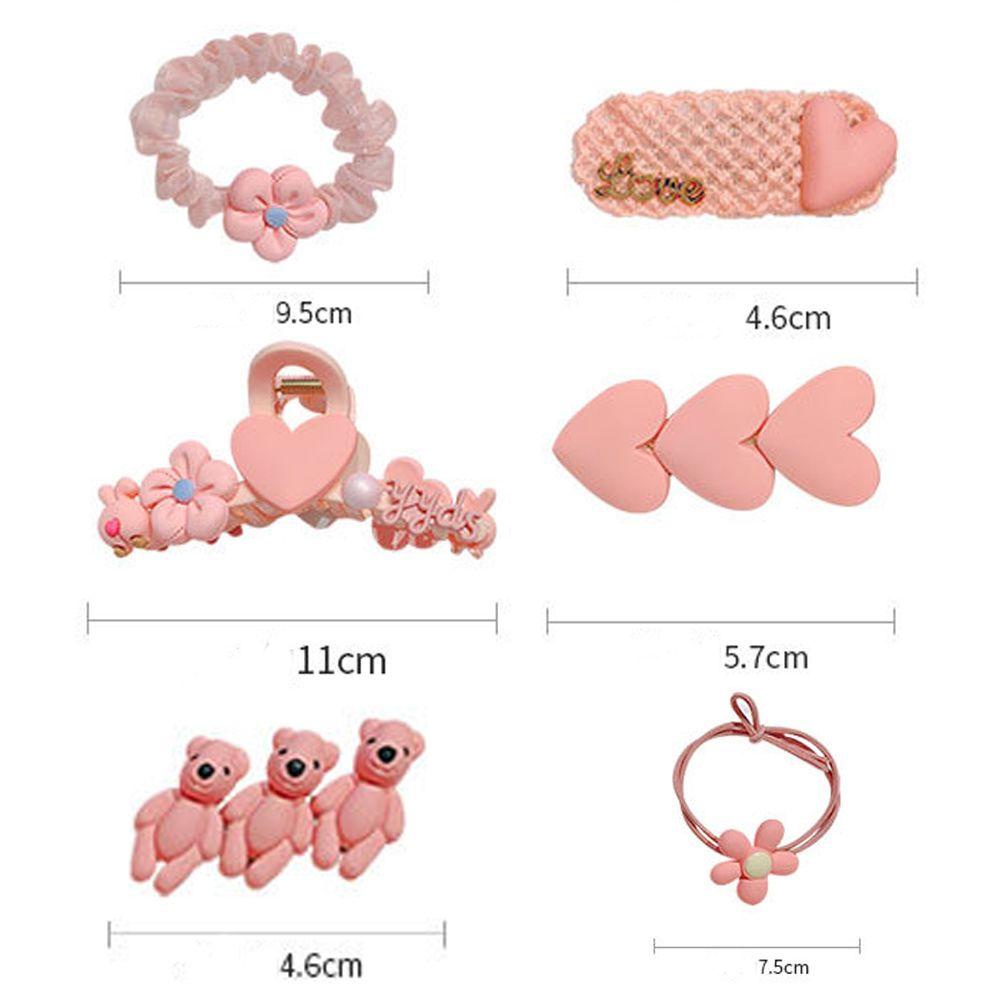 Dây Cột Tóc Đuôi Ngựa Hình Trái Tim / Gấu Kiểu Hàn Quốc Dễ Thương Cho Bé Giá Đ