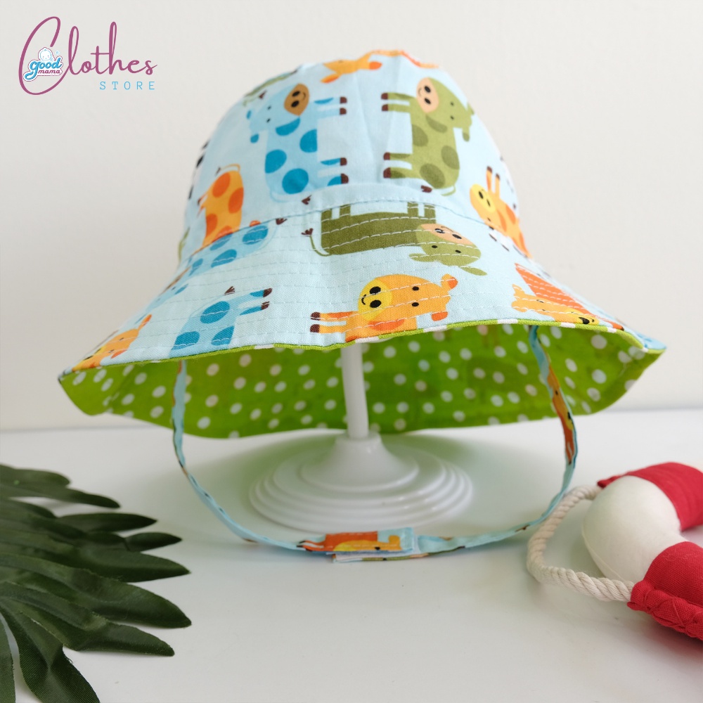 Mũ rộng vành cho bé, Nón vành tròn chống nắng thời trang mùa hè sành điệu