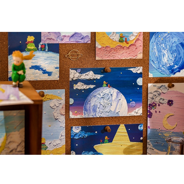 Postcard Hoàng Tử Bé 8 tấm làm quà tặng sinh nhật cho người yêu, quà Noel, thiệp quà chúc tết trang trí decor