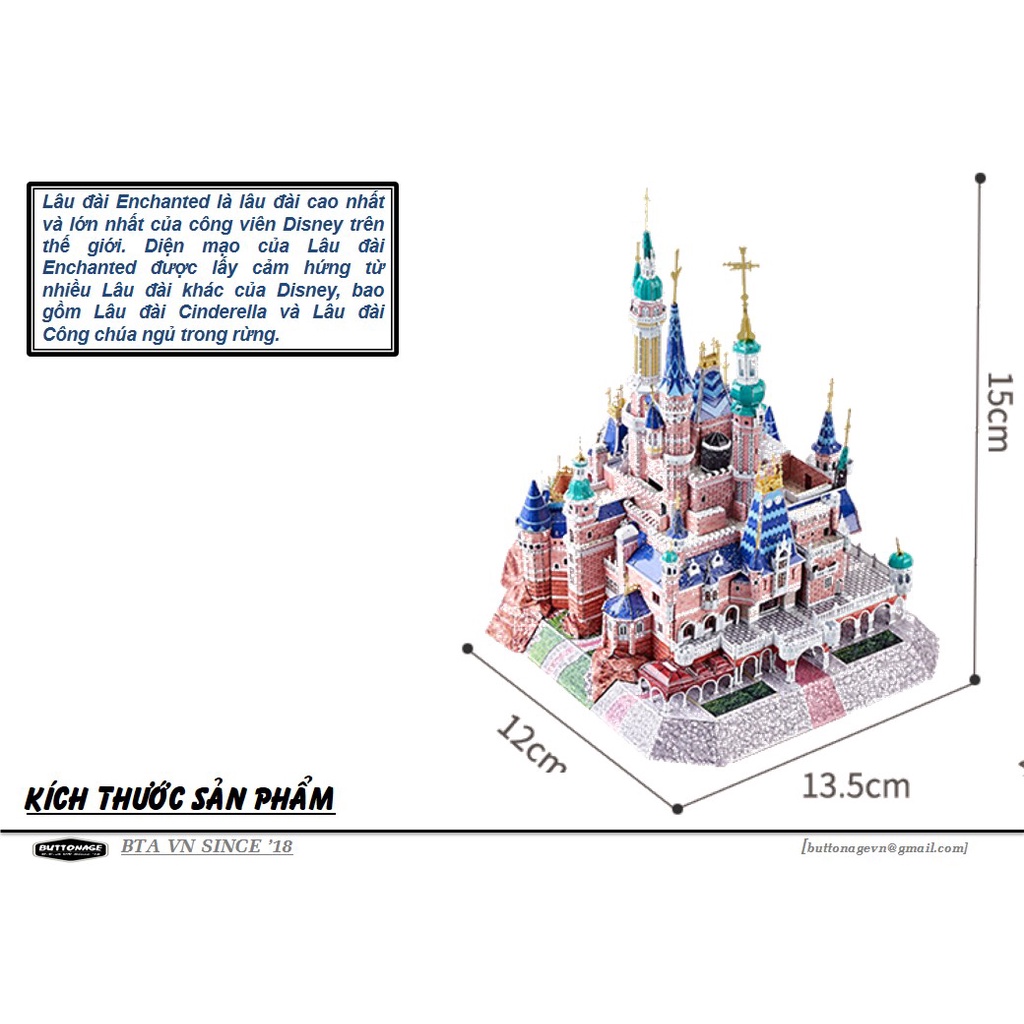 Mô Hình Lắp Ráp 3d Lâu đài cổ tích - Lâu đài Mê Hoặc Enchanted