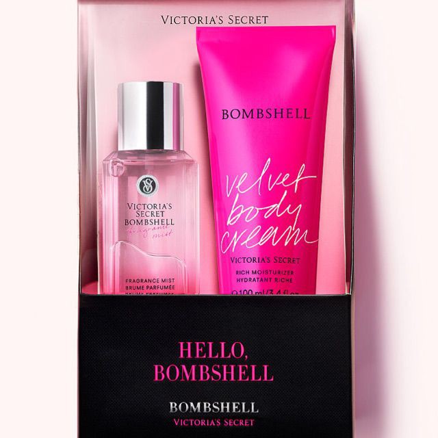 Set nước hoa + lotion Victoria's Secret  Hello Bombshell - CÓ BILL CHÍNH HÃNG US