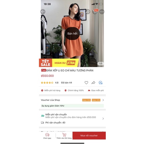 Đầm EDINI SIZE L CAM