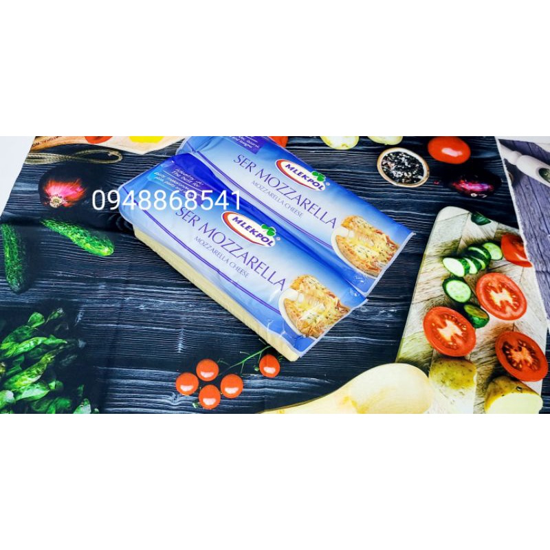 Phomai Mozzarella Ba Lan Mlekpol nguyên khối 2.5kg