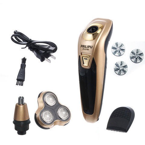 Spot razor Công nghệ đen của Đức Dao cạo râu ba lưỡi nổi ba lưỡi dành cho nam giới 3 in 1 cạo cắt thông minh