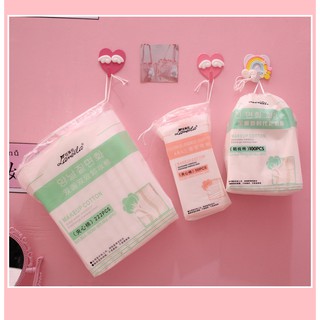 Bông Tẩy Trang Laneila 222 Miếng  Cotton 3 Lớp Vỏ Hồng, Xanh (hàng nội địa Trung)