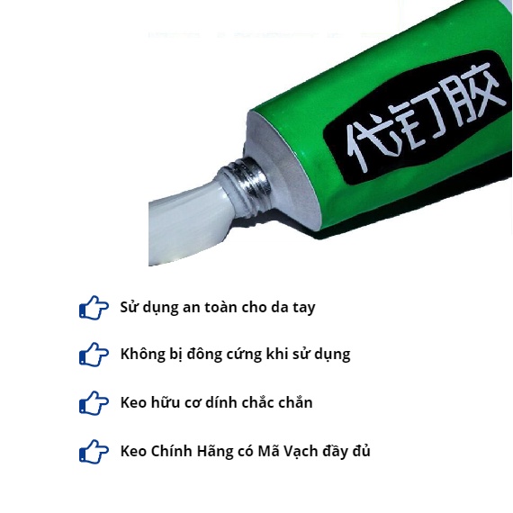 Keo siêu dính Nhật Bản tuýp 60g, chỉ 5 phút dính siêu chắc, siêu bền 10 năm không bong