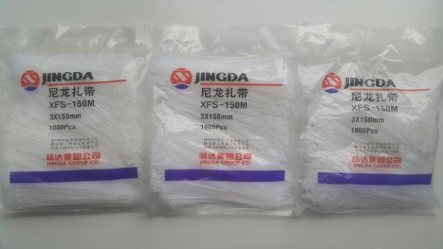 Dây thít nhựa trắng loại 3x150mm