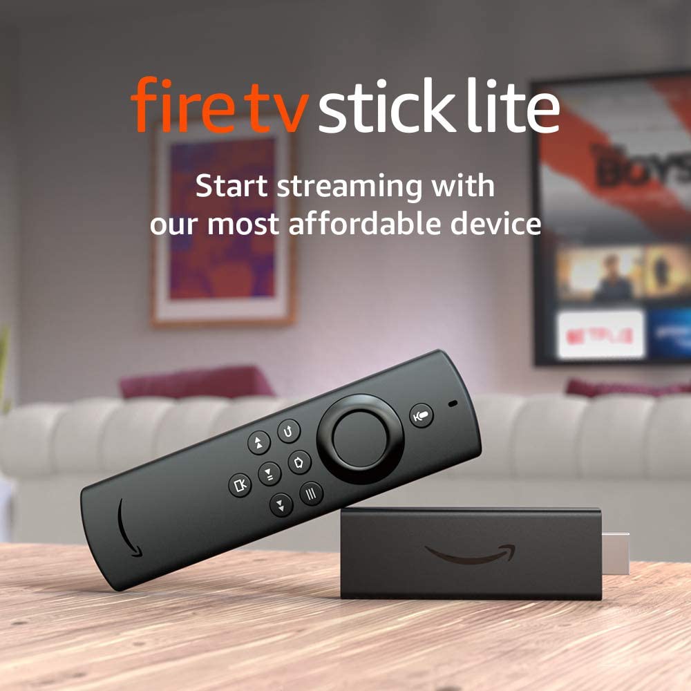 Amazon Fire TV Stick Lite - Thiết bị trình chiếu TV kèm Điều khiển giọng nói Alexa