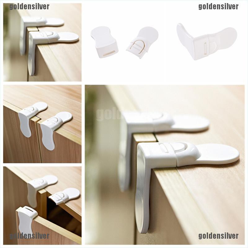 Khóa an toàn gắn cửa tủ lạnh/tủ đựng chén dĩa/ngăn kéo cho trẻ mới biết đi