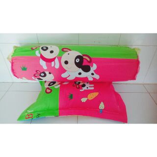 bộ gối cho bé từ 0-4 tuổi nhồi bông gòn tự nhiên 100% ko pha tạp chất.(có áo)