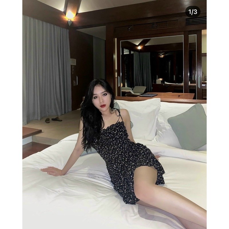 Váy đầm hoa nhí có mút ngực kèm ảnh thật design by UNO Studio | BigBuy360 - bigbuy360.vn