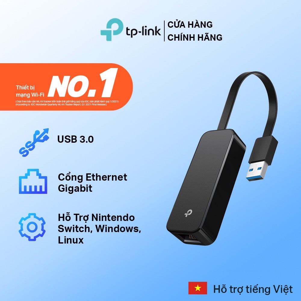 [Tốc Độ Cao - Giao Hỏa Tốc] Bộ Chuyển Đổi Mạng USB 3.0 Sang Ethernet TP-Link UE306 Tốc Độ Gigabit 1000Mbps