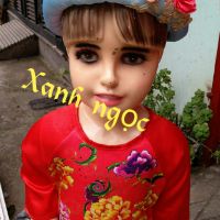 Mấn phối áo dài cách tân. Hoa
