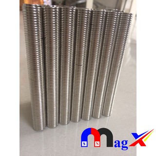 Nam châm viên tròn , dẹp nhỏ - đường kính 10mm, dày 2mm