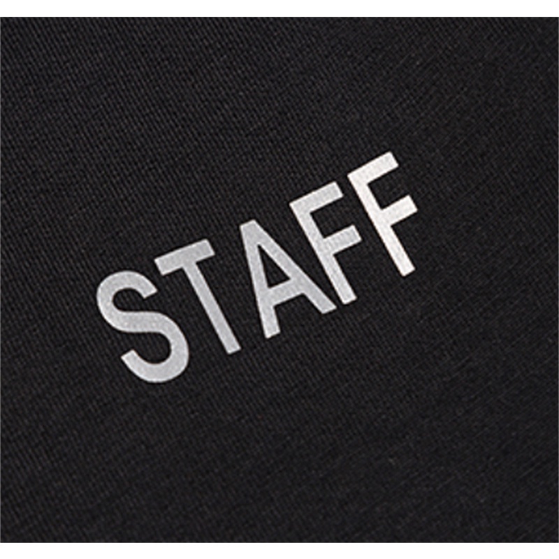 Áo Thun Cotton Ngắn Tay In Chữ Phản Quang Thời Trang