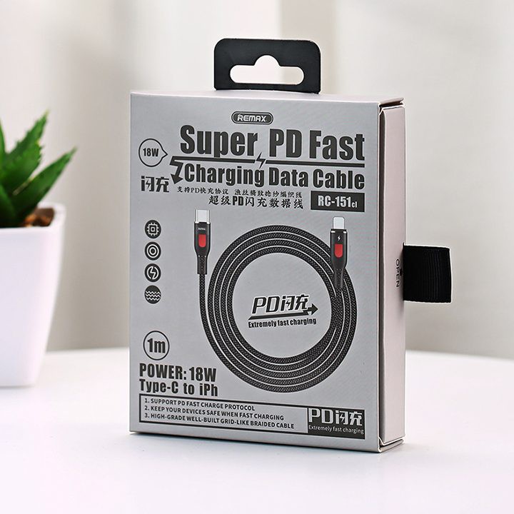 Dây sạc nhanh type c đến type c Remax rc-151 chính hãng