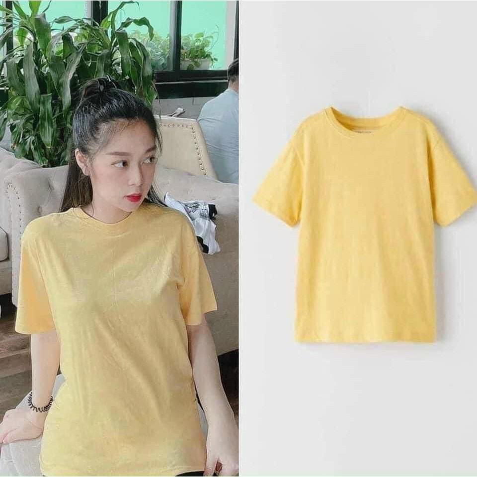 SET 4 ÁO PHÔNG BASIC CỔ TRÒN ZARA (Không có hộp)
