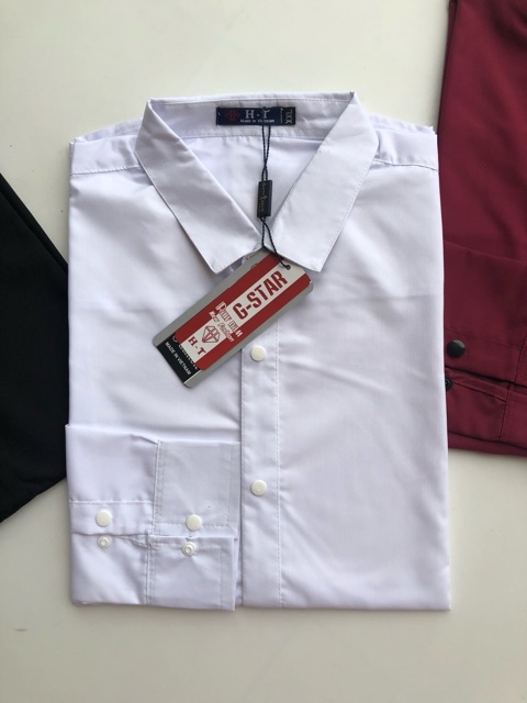 Áo sơ mi nam dài tay Hàn Quốc form ôm body, vải lụa Thái chống nhăn | BigBuy360 - bigbuy360.vn